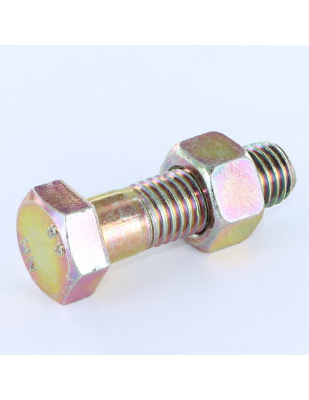 1 x Boulon (vendu avec Ecrou) Tête hexagonale TH M8X45 Bichromaté