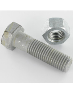 Boulon (vendu avec Ecrou) Tête hexagonale TH M10X20...