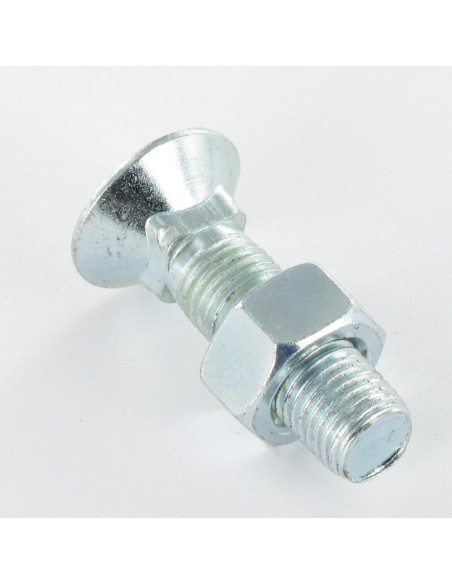 1 x Boulon de charrue TFCC tête fraisée collet carré M14X40 Classe 8.8 Acier zingué