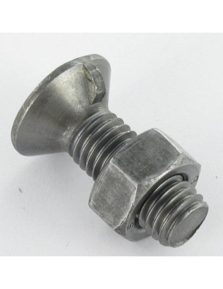 1 x Boulon de charrue Tête fraisée M12X40 1 Ergot Classe 8.8 Acier brut