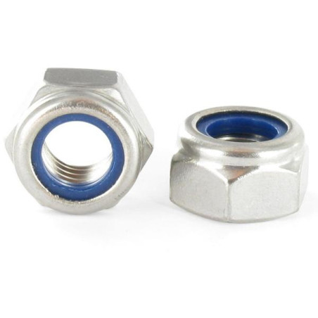 Ecrou frein avec bague nylon