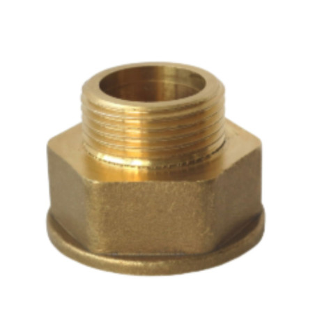 Mamelon hexagonal réduit Figure 246 pour joint plat Mâle/Femelle renforcé Laiton