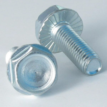 Vis autotaraudeuse Tête hexagonale TH Embase collerette crantée Acier brut DIN7500D DIN7500D EMB CR DIN6921