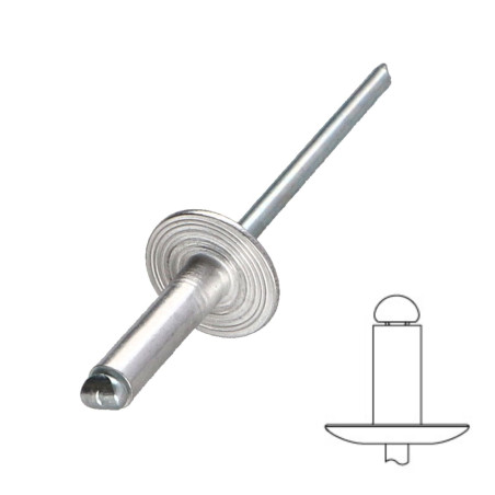 Rivet Aveugle Tête extra large ALU/ACI