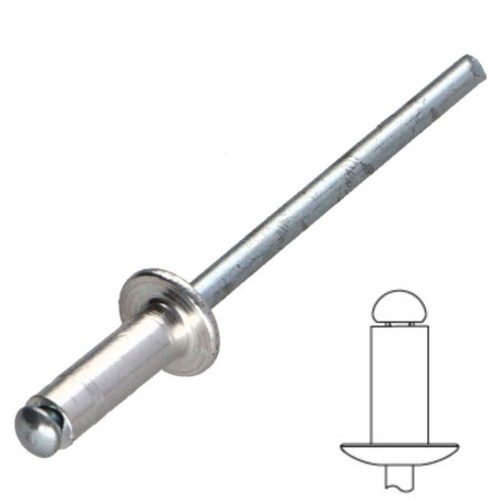 Rivet Aveugle Tête Ronde Standard ALU/ACI