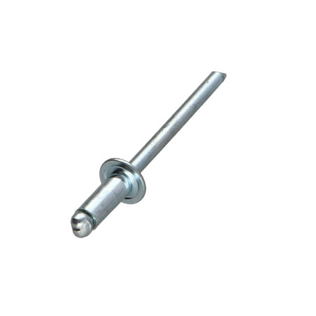 Rivet aveugle tout acier Acier zingué Tête plate