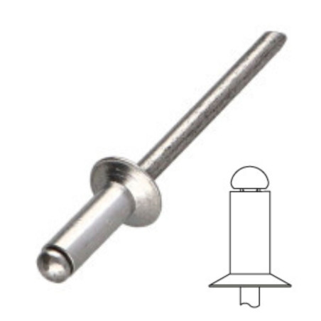 Rivet Aveugle Tête fraisée Corps Aluminium / Tige aluminium