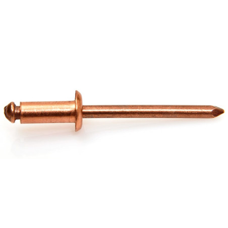 Rivet Cuivre ( Tige Acier )