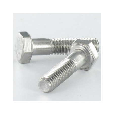 Corps de boulon filetage partiel Tête hexagonale TH Filetage partiel Inox A2