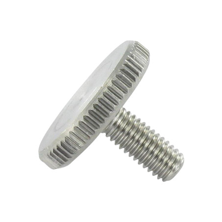 Vis métaux moletée forme basse Inox A1 DIN653 VS8396