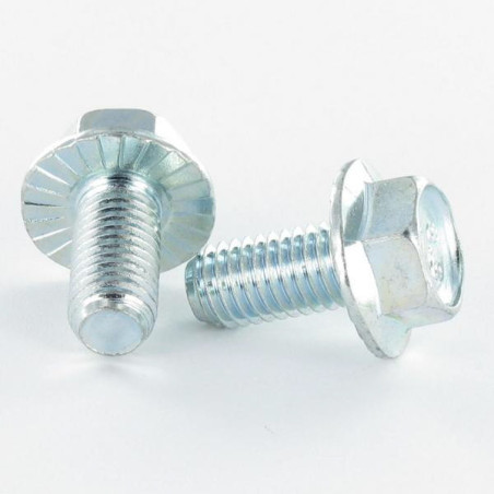 Vis métaux Tête hexagonale TH Embase collerette crantée Inox A4 DIN6921+EMB CRANTEE
