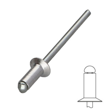 Rivet Aveugle Tête fraisée ALU/ACI DOC 3701