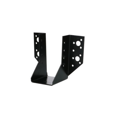 Sabot de charpente Forme U à Ailettes Extérieur Noir